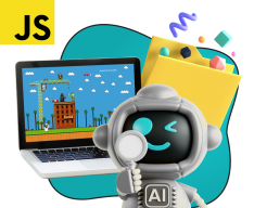 Язык программирования JavaScript + AI. Проектное обучение + геймификация + AI-помощники - КИБЕРшкола программирования для детей, компьютерные курсы для школьников, начинающих и подростков - KIBERone г. Иркутск