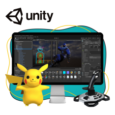 Мир игр на Unity 2D на популярном движке + AI-помощники - КИБЕРшкола программирования для детей, компьютерные курсы для школьников, начинающих и подростков - KIBERone г. Иркутск