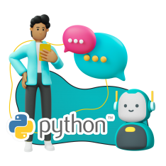 Умный чат-бот на Python - КИБЕРшкола программирования для детей, компьютерные курсы для школьников, начинающих и подростков - KIBERone г. Иркутск