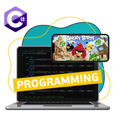 Программирование на C#. Удивительный мир 2D-игр - КИБЕРшкола программирования для детей, компьютерные курсы для школьников, начинающих и подростков - KIBERone г. Иркутск